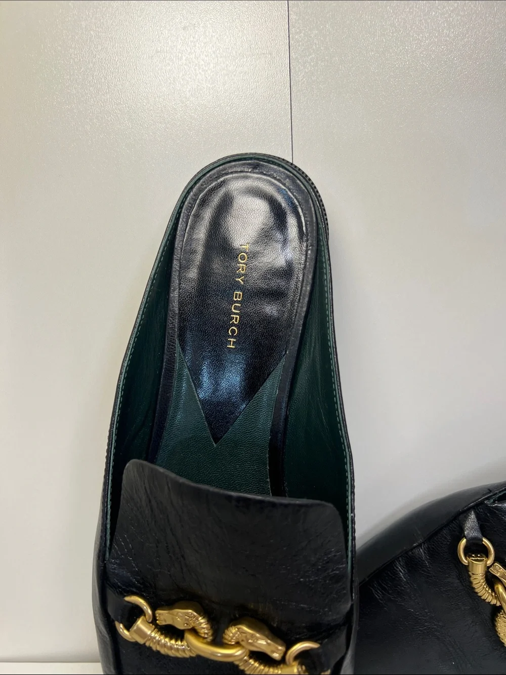 🔥 Tory Burch Leather Jessa Loafer Mules women size 9 EUC